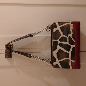 Miche bag with 3 covers animal print, snakeskin and solid burgundy